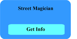 Street magic shows and street magician performer