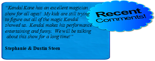 Keller Entertainment magic show for birthday party kids