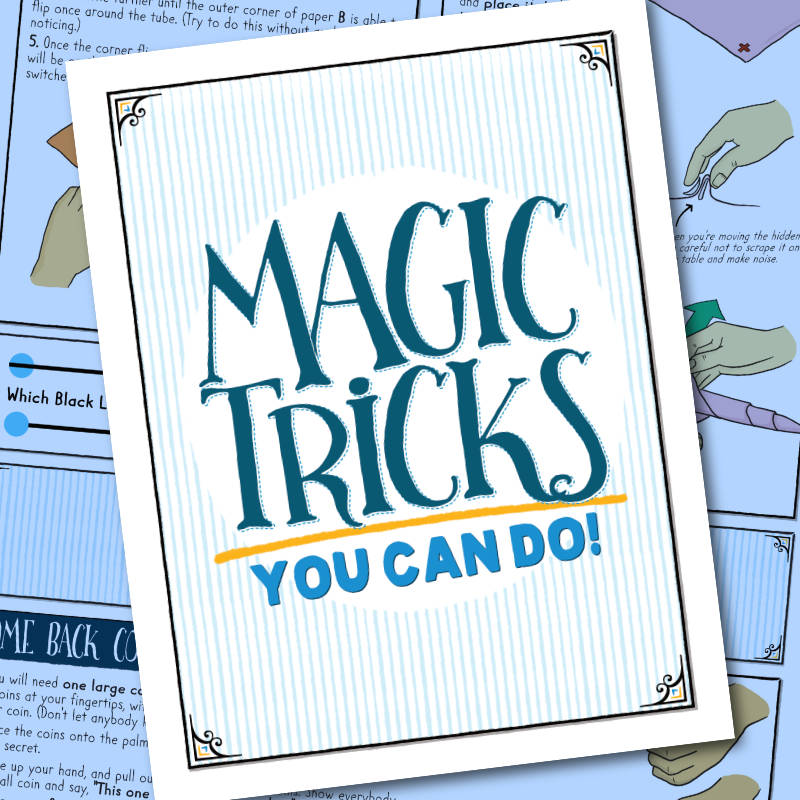 Benbrook birthday party magician gives away free magic booklets instead of balloon animals